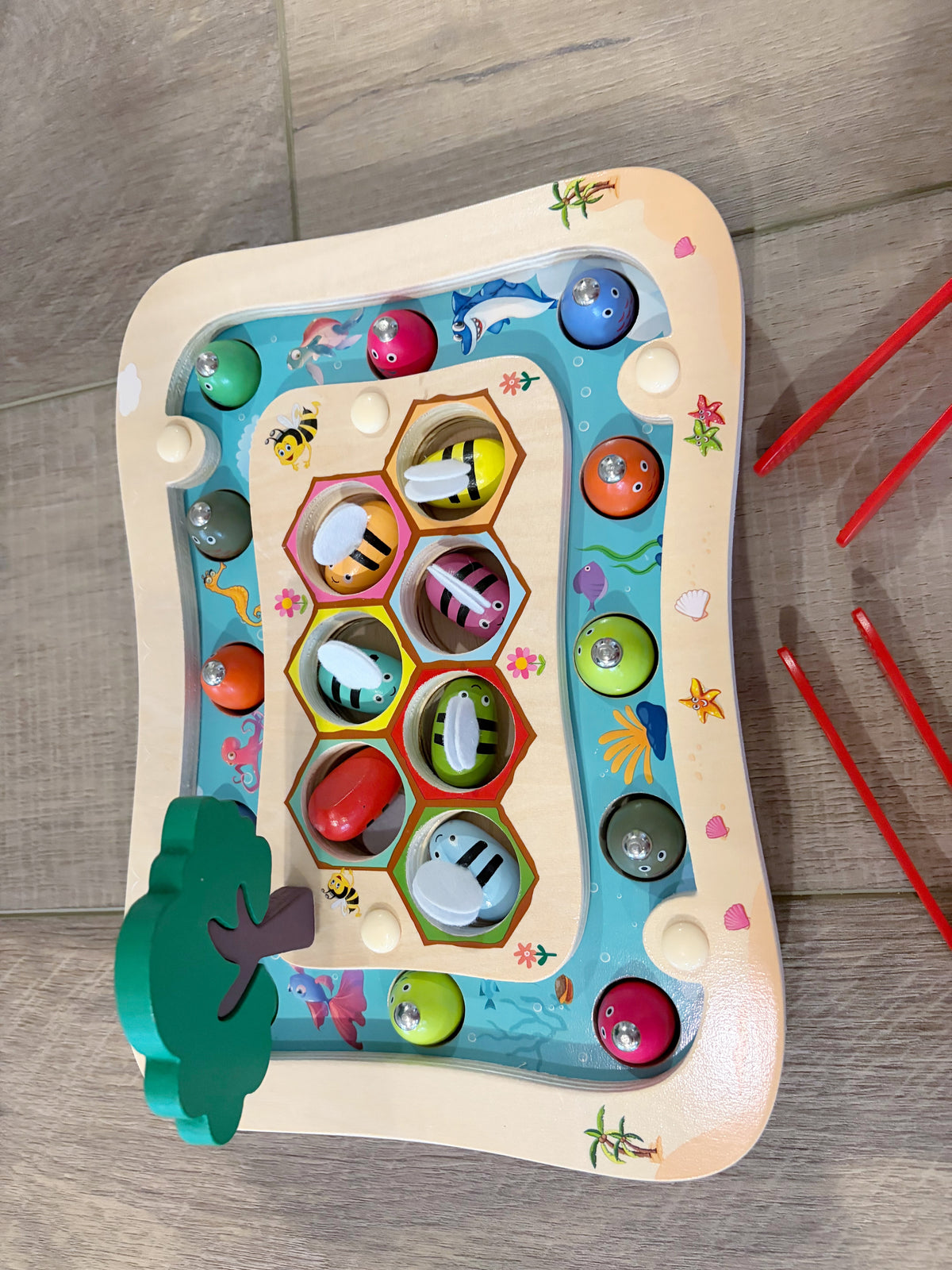 #96 | Montessori Wooden Fishing Game
