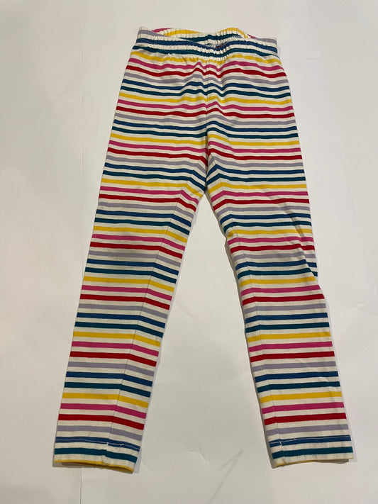 #126 Girls Hanna Andersson 110 (5T) Striped leggings Play