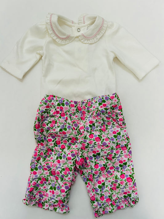 Girls 0-3 months Hartstrings floral  Easter outfit