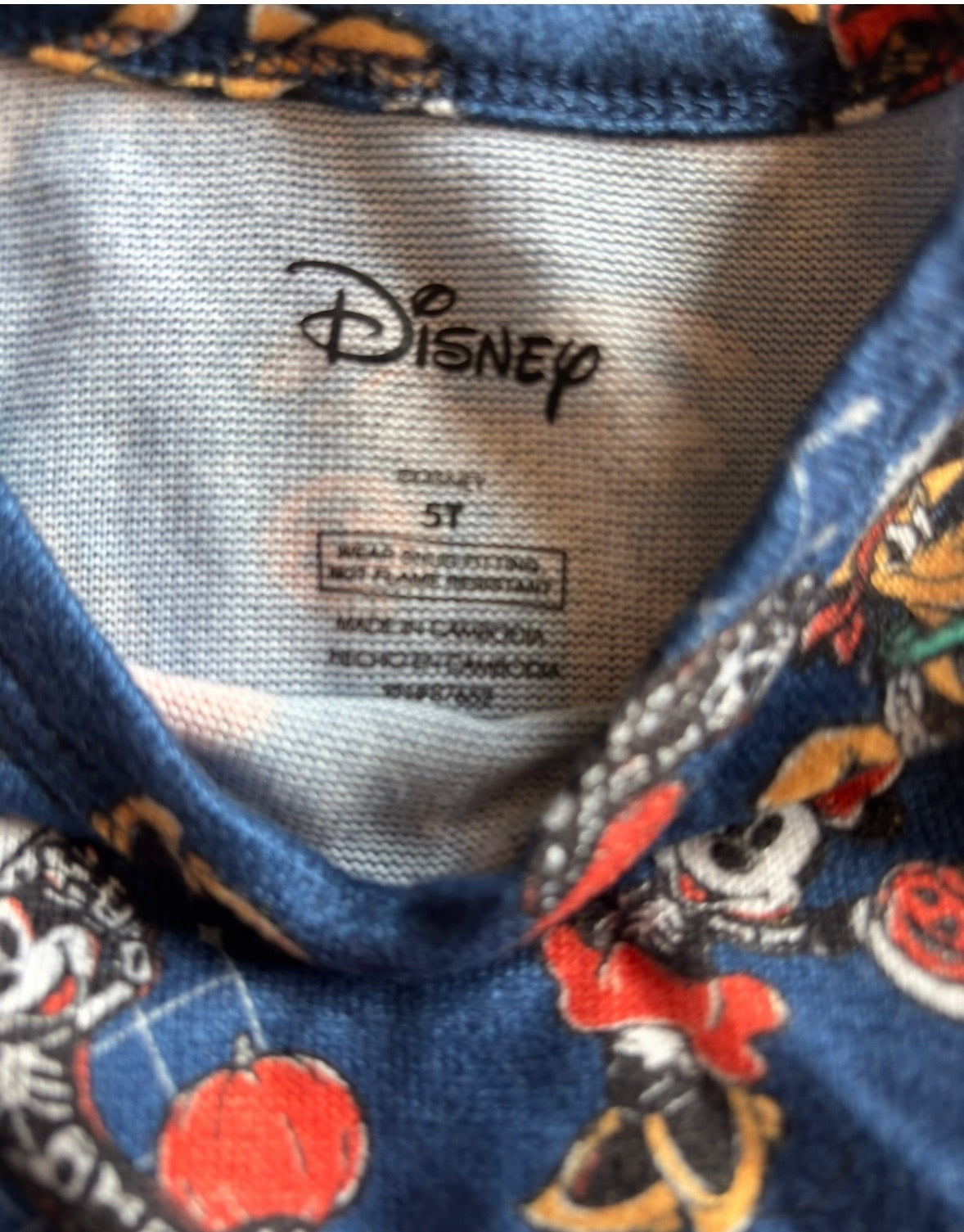 #44 Boys 5t Mickey Halloween/Holiday Jammie set