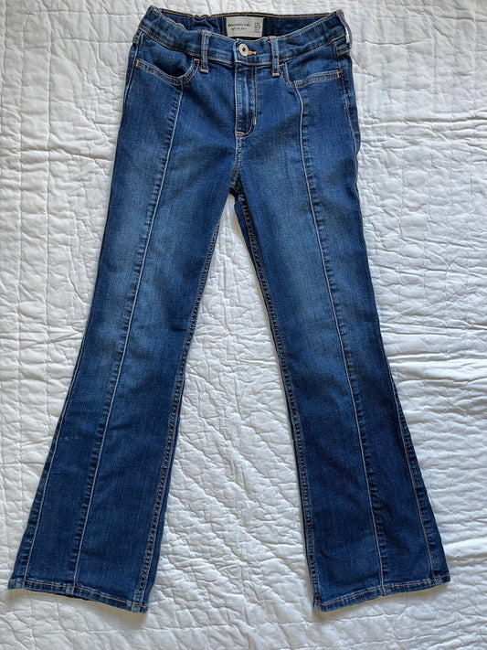 Seller #165 Girls Abercrombie Kids High Rise Flare Jeans Size 11/12
