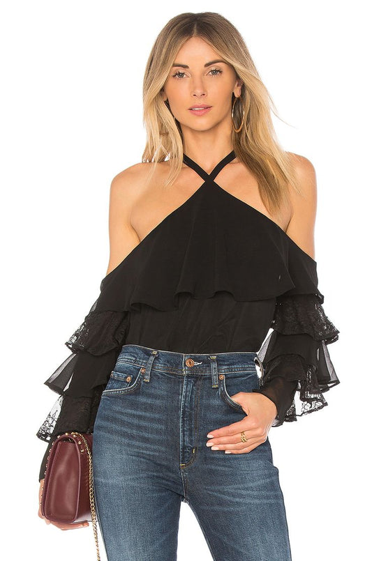 #118 | Size XS | L'Academie Women's Black Top