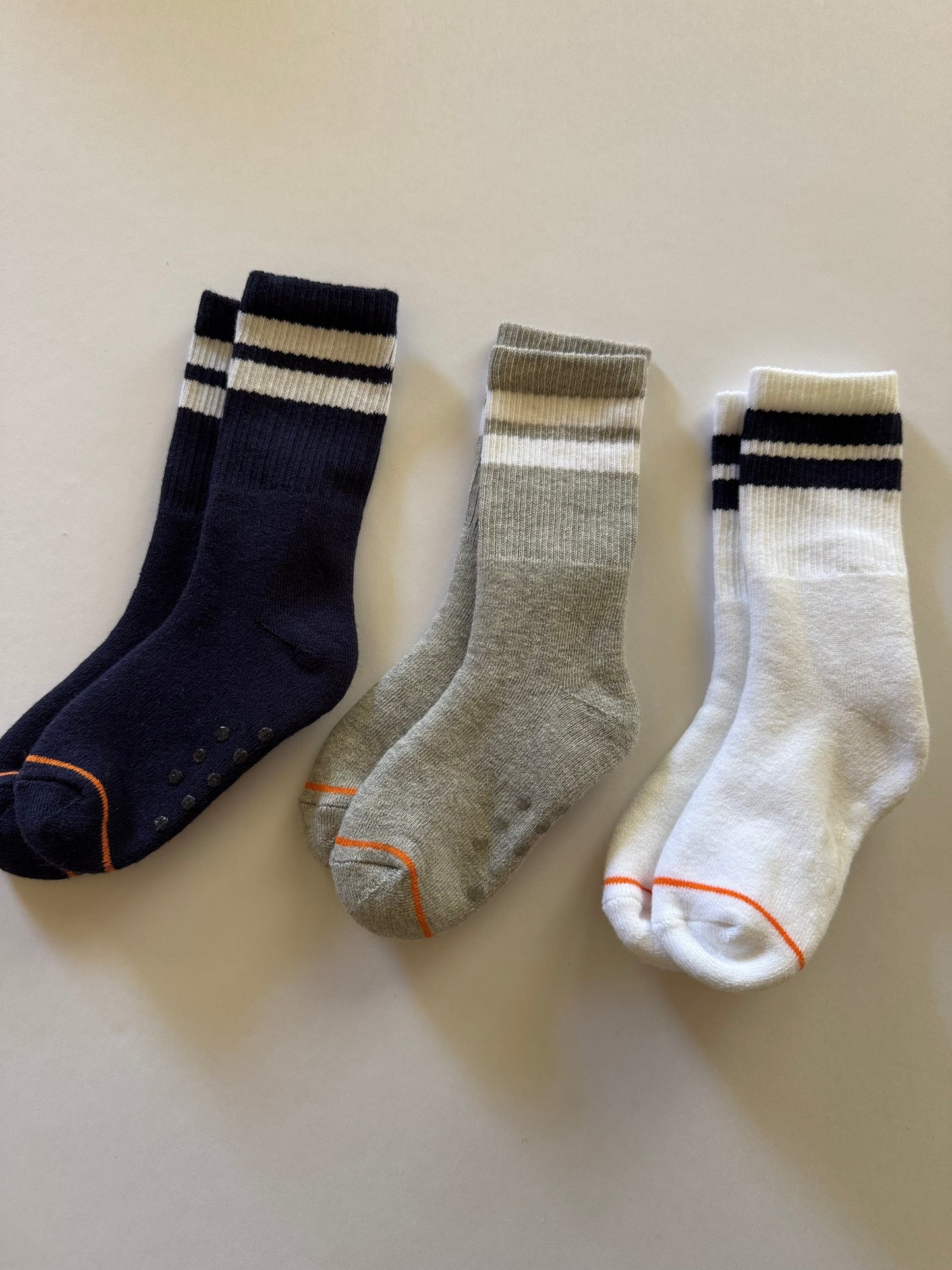 REDUCED  #92 boys 2 t NEW Gymboree sock set of 3 grippers on bottom