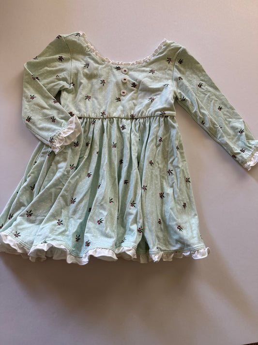 REDUCED #92 Girls 18 month holiday holly berry dress boutique brand