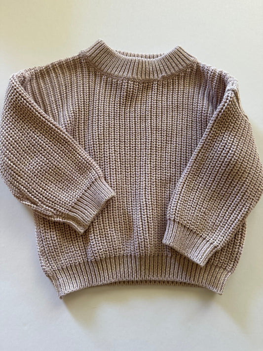 REDUCED #92  NEW girls 12-18 month wild wawa crewneck lavender sweater