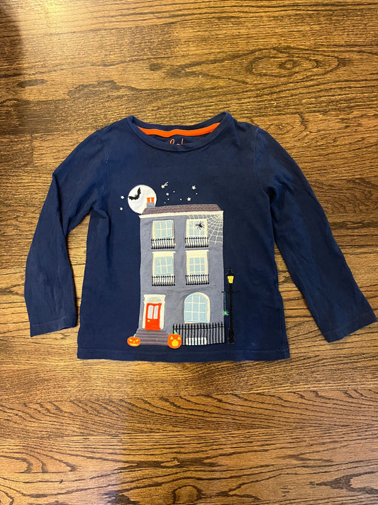 #67 REDUCED Boden Lift the Flap Haunted House Shirt 4/5