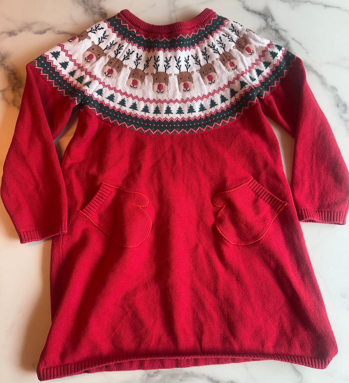 Seller #58 Girls Gymboree 5T Christmas sweater dress