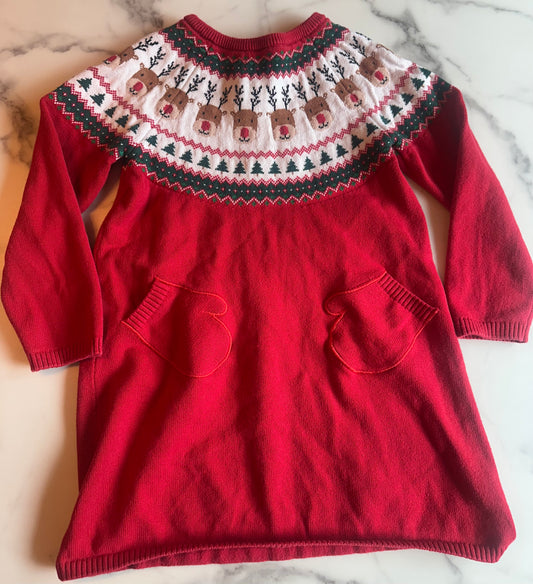 Seller #58 Girls Gymboree 5T Christmas sweater dress