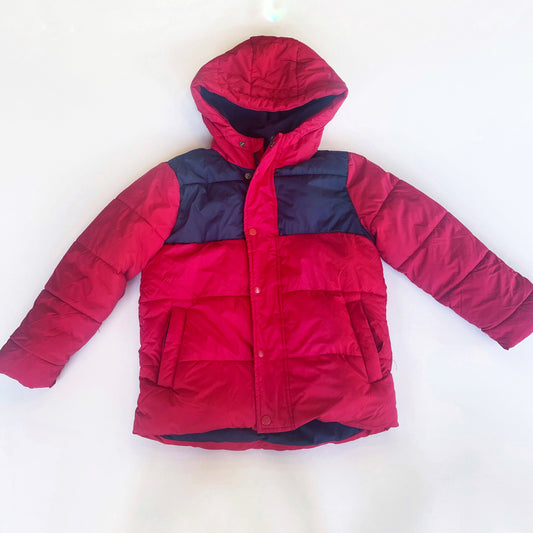 #118 | Size S (6-7) | Amazon Basics Boys Fleece Lined Puffer Coat