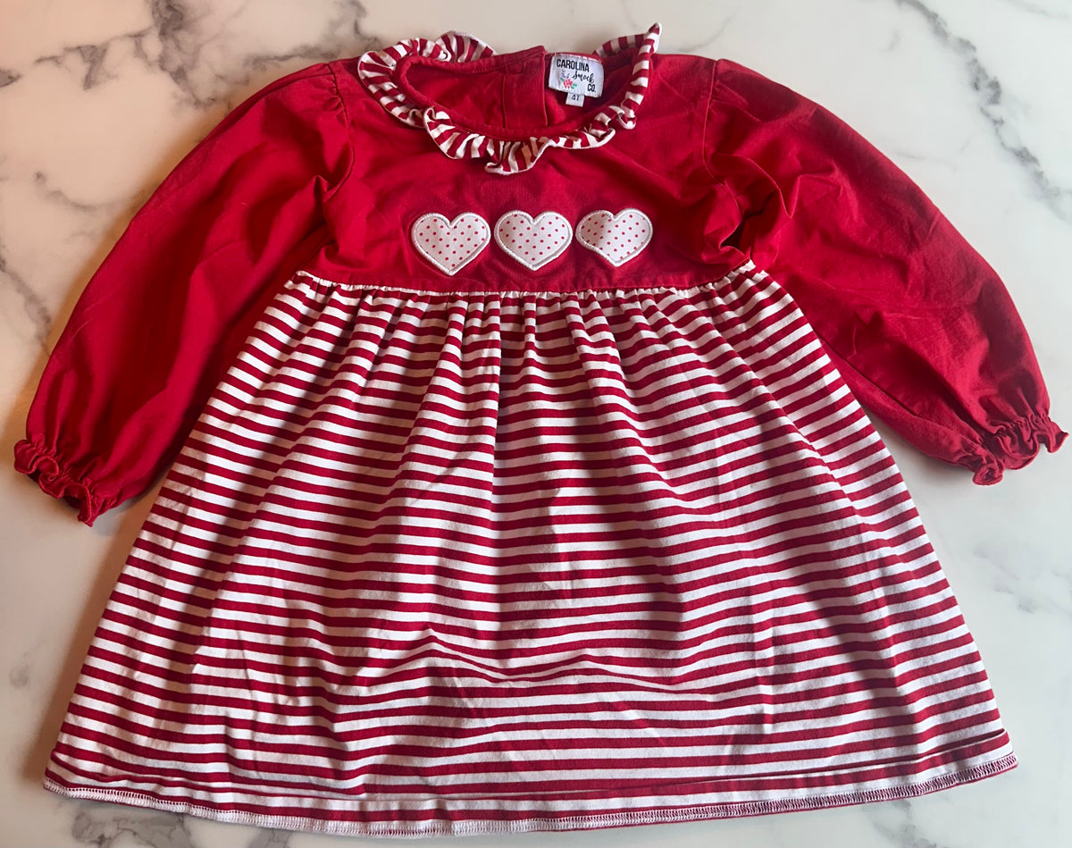 Seller #58 Girls boutique hearts dress, 4T