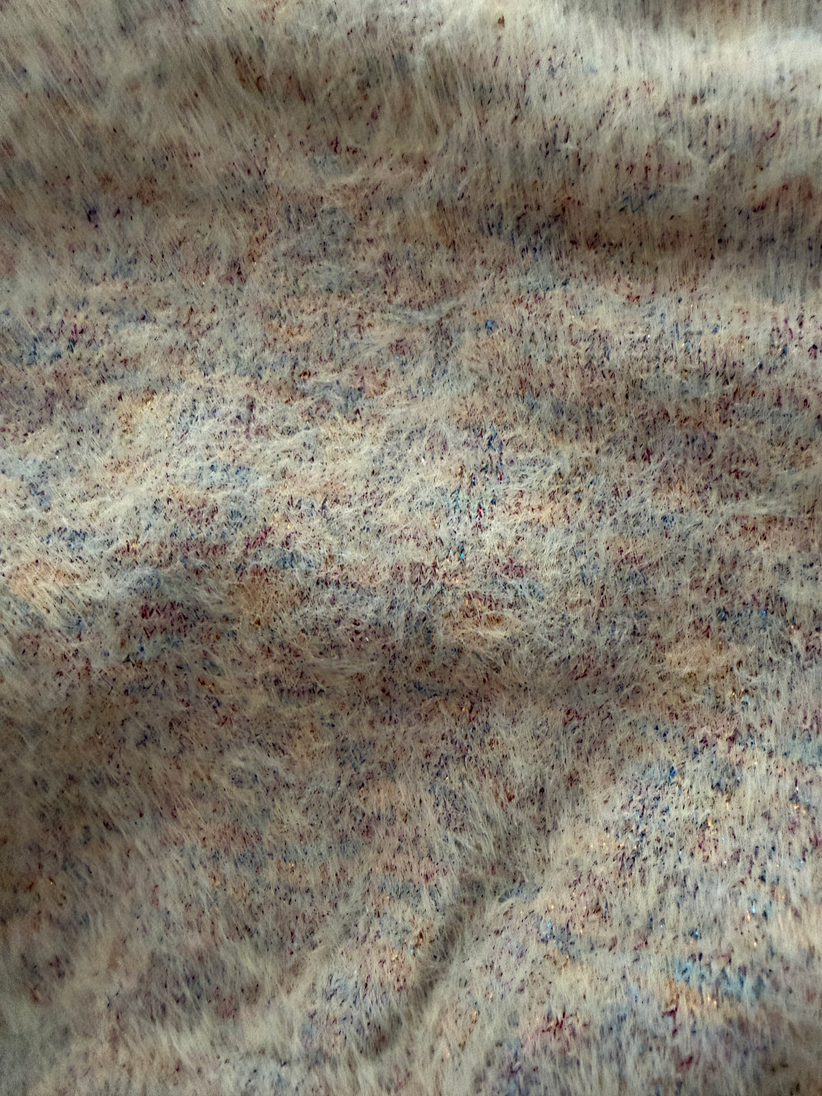 #117, Girls 12M, Zara tan rainbow knit fuzzy cardigan, GUC