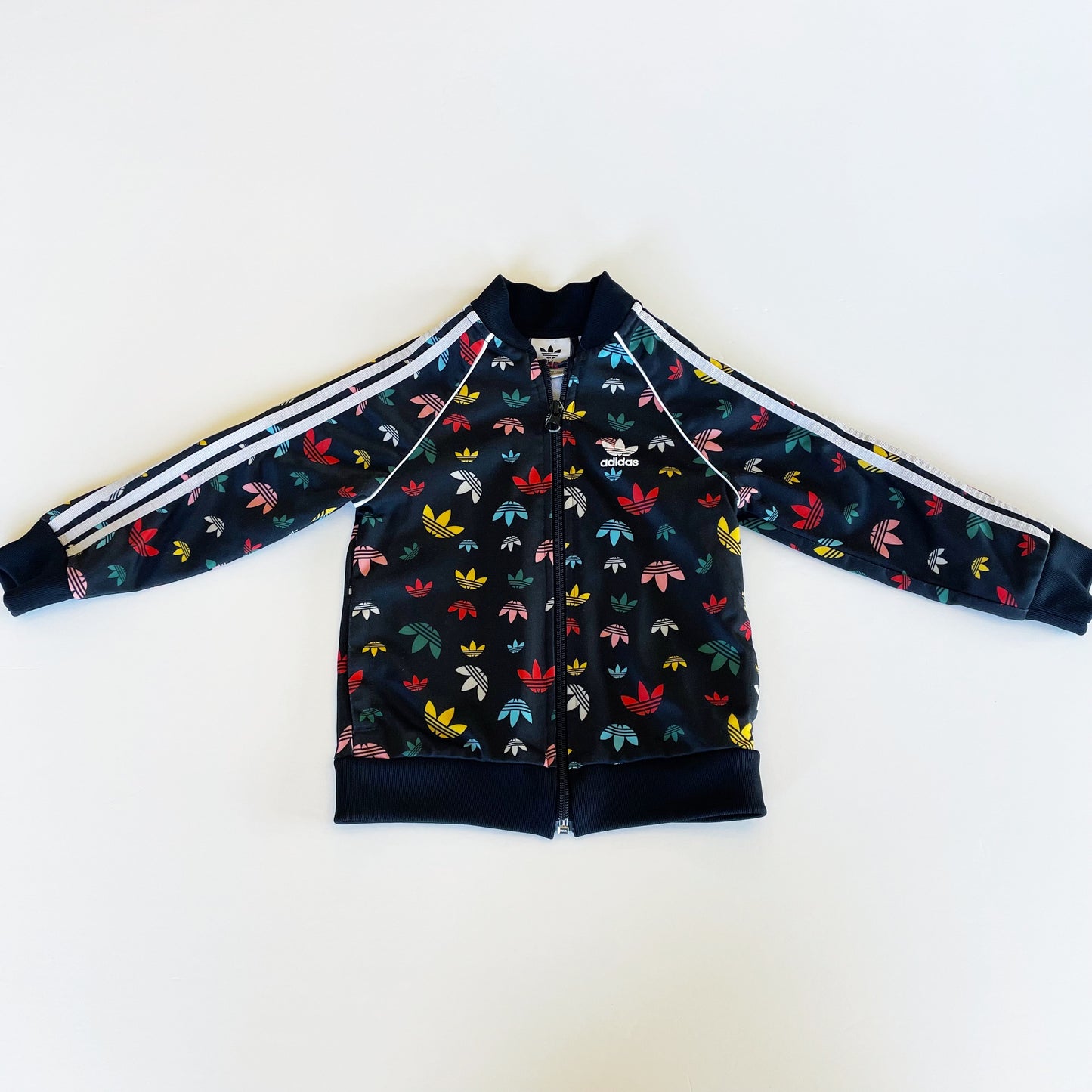 #118 | Size 4T | Adidas Boys Multi Color Logo Track Jacket