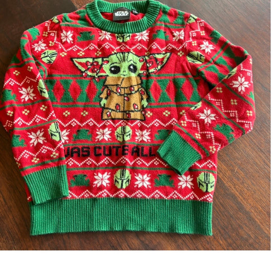 #44 Boys Star Wars Holiday/Christmas Sweater size 4T