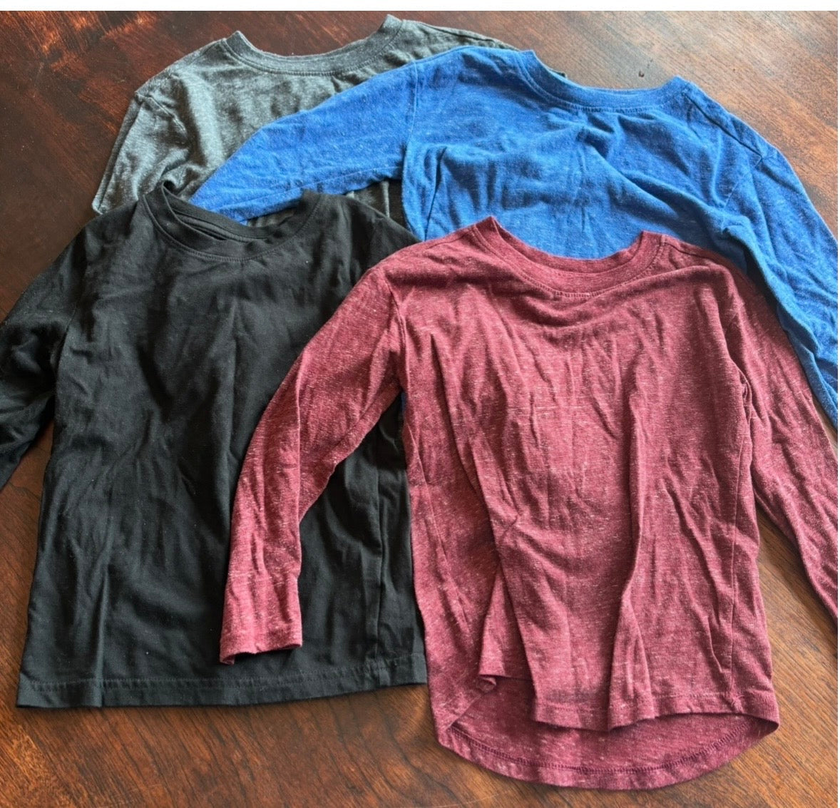 #44 EUC Boys Cat and Jack 4t LS Shirt Bundle 4 total