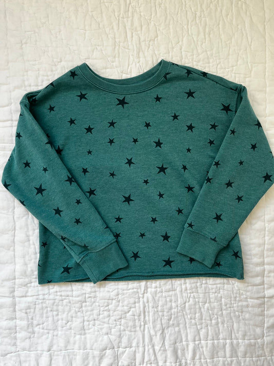 Seller #165 Girls Old Navy Teal Star Sweatshirt Size M (8)
