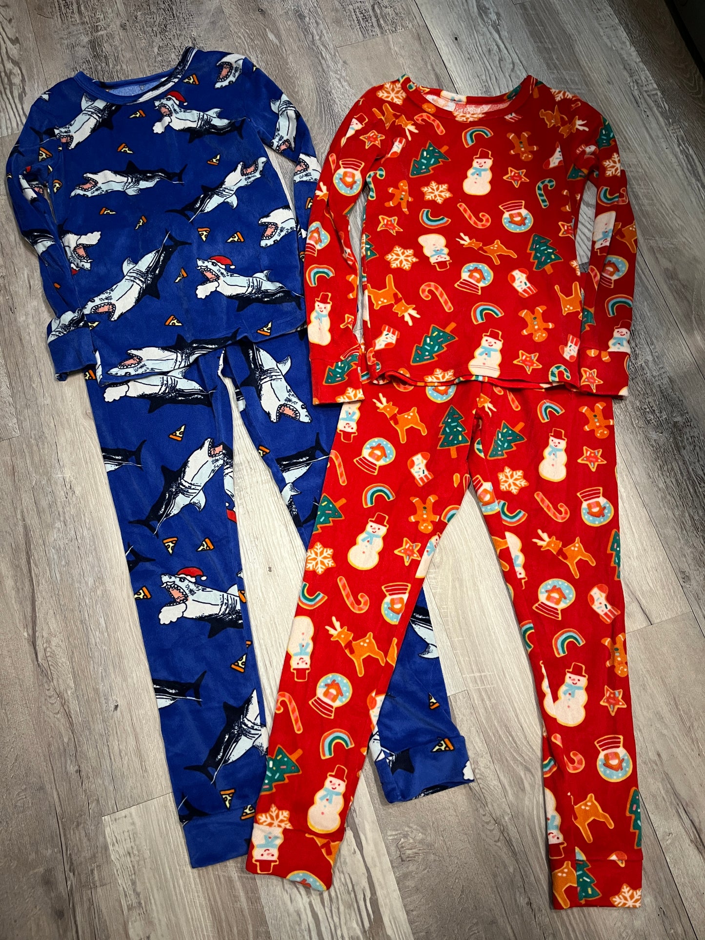 Seller #29 Boys Size 10 Cat and Jack Super Soft Long Sleeve Christmas Pajamas Set of 2