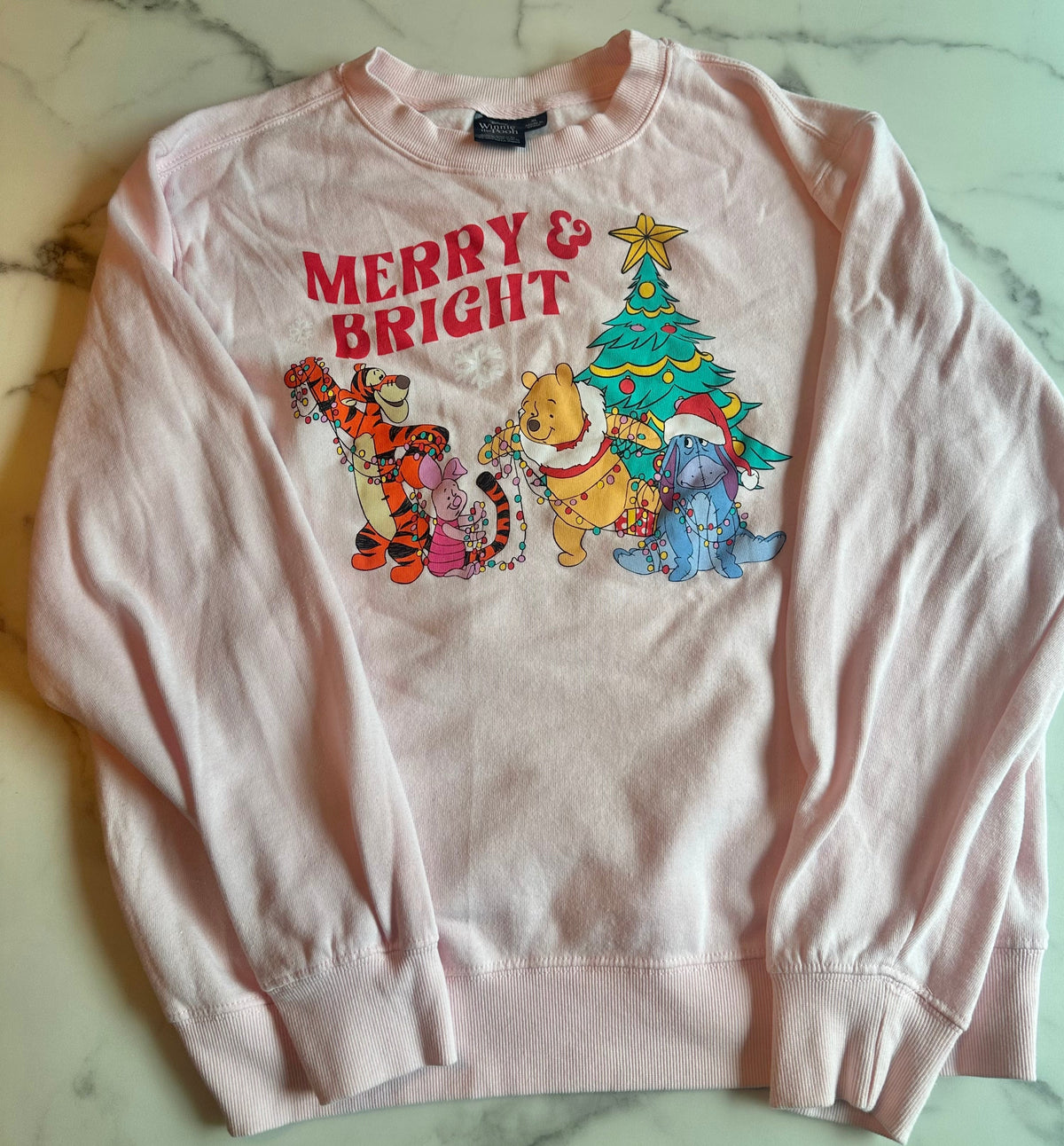 Seller #58 Women’s XL Christmas Winnie the Pooh sweatshirt