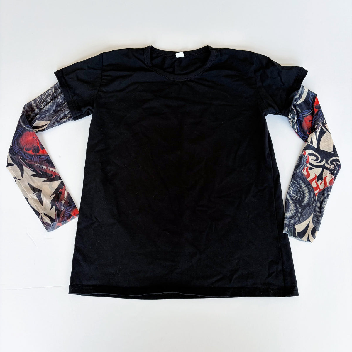 #96 | Size 8-10 Rocker Tattoo Sleeve Shirt