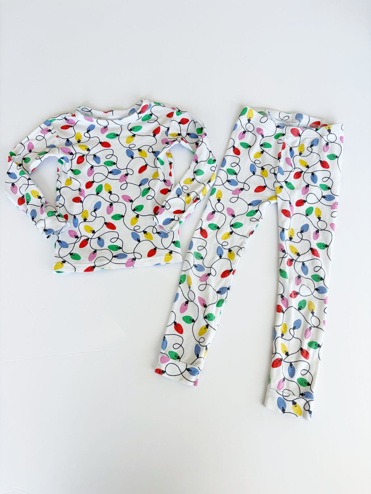 #96 | Gap Girls Size 5 Christmas Light Pajamas