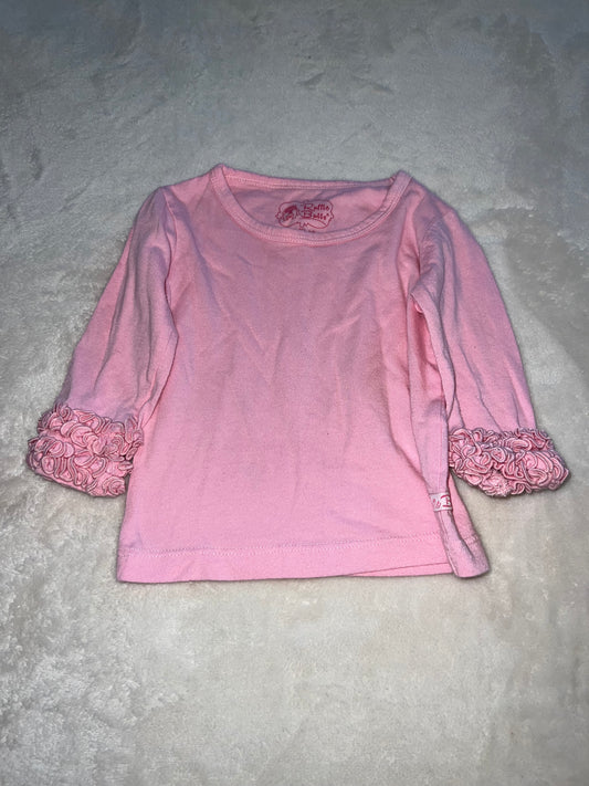 12-18mon rufflebutt shirt pink