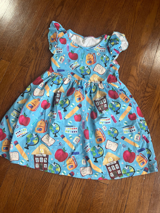 Girls size 5-6 school boutique dress PPU 45212