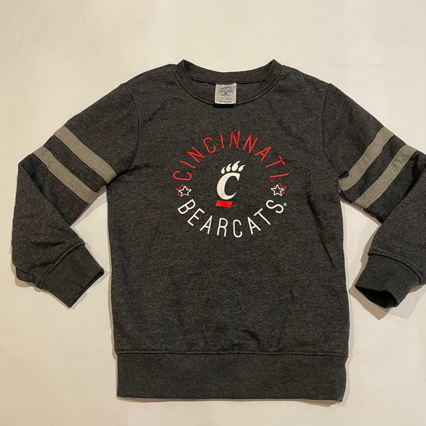 #126 Girls Cincinnati Bearcats Sweatshirt S 6/6X EUC