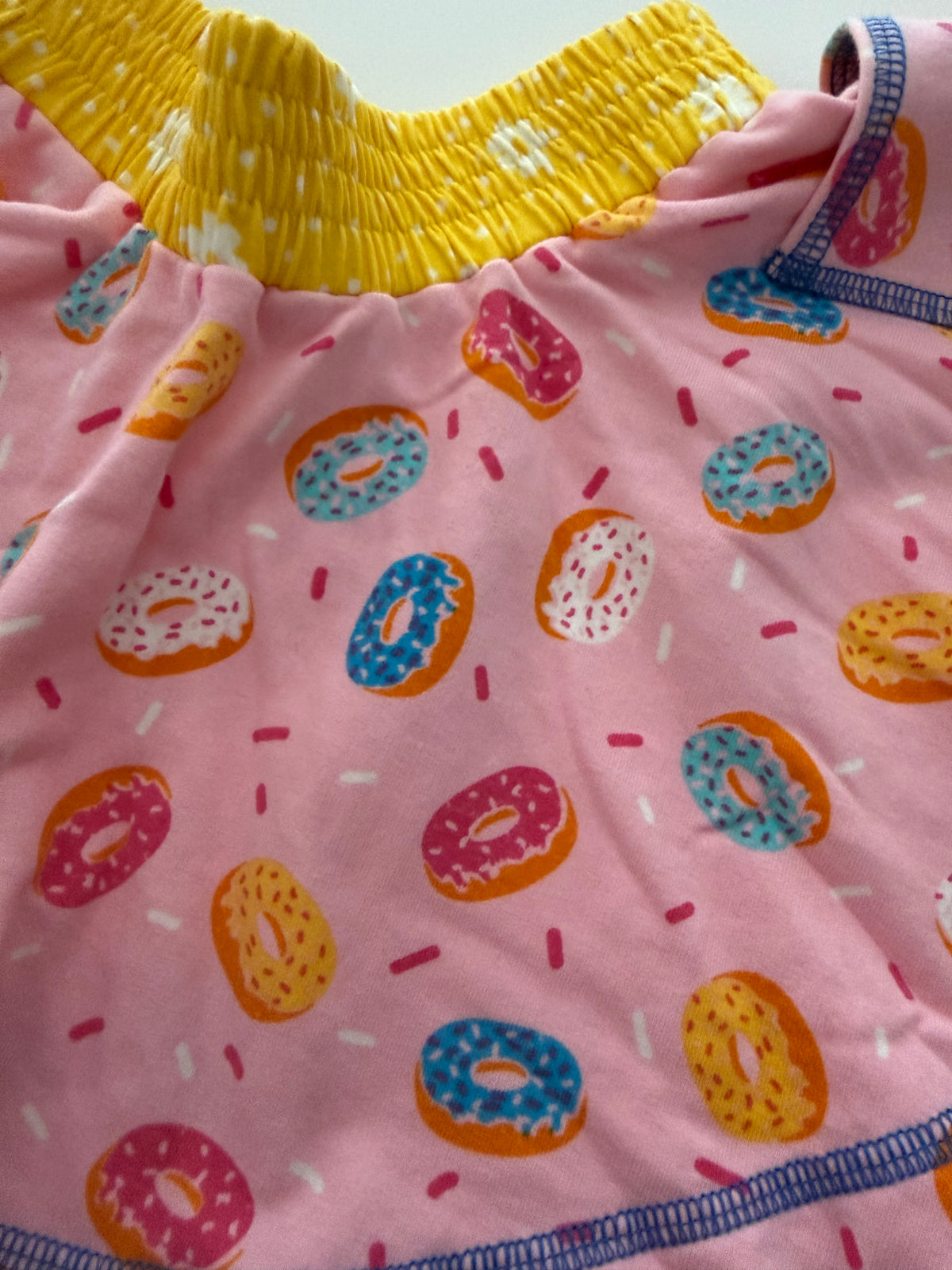 #117, Girls 12M, Wild Flowers pink donut skirt, EUC