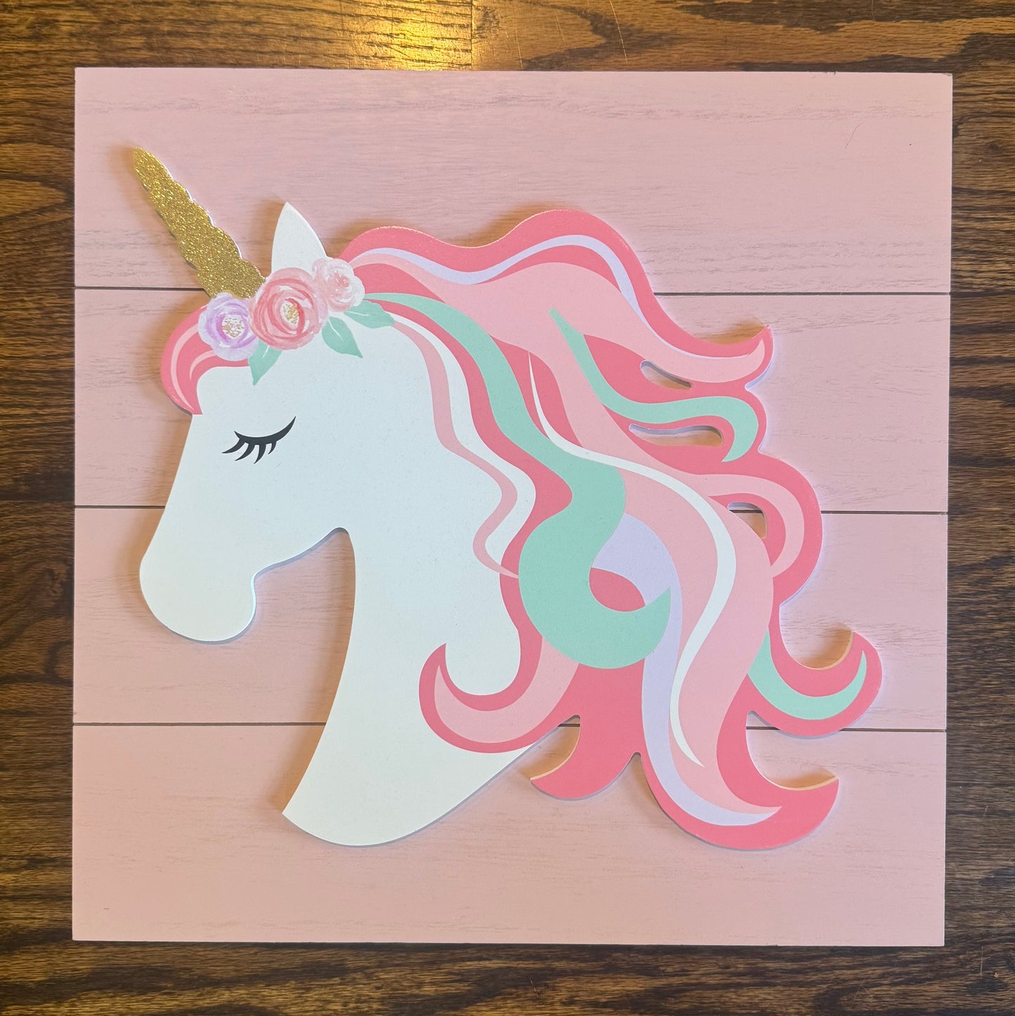 Seller #172 Wooden Unicorn Decor