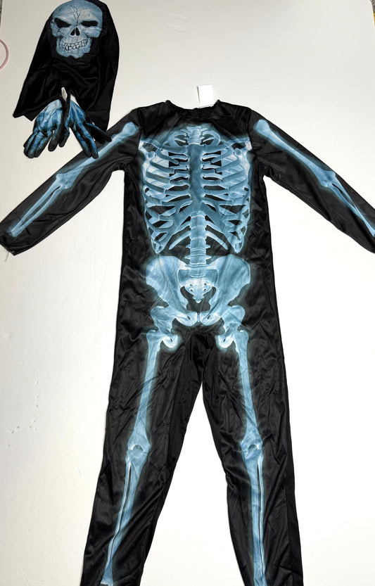 Seller 89 X Ray Skeleton Costume Size Medium NEW