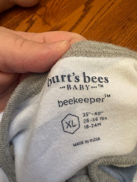 #34 XL Sleep Sacks from Burts Bees and Halo