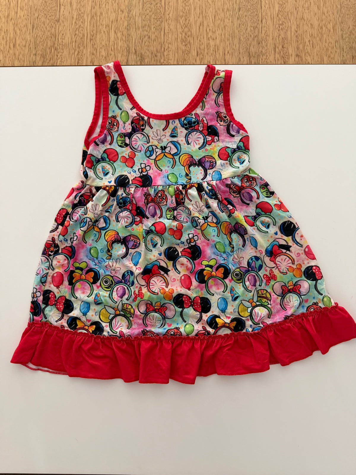 #117, Girls 4T, Boutique mouse ears dress, GUC