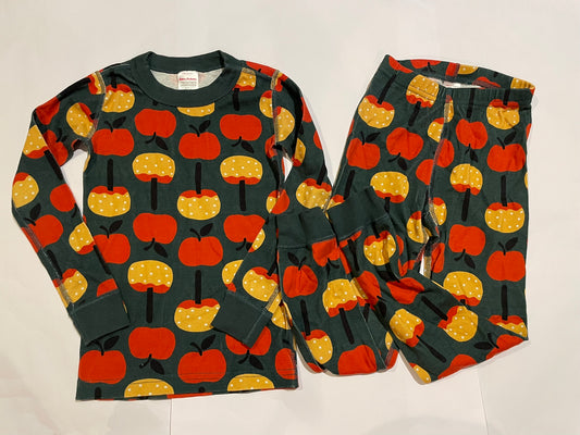 #126 Hanna Andersson Caramel Apples 110 (5T) LJ Jammies GUC