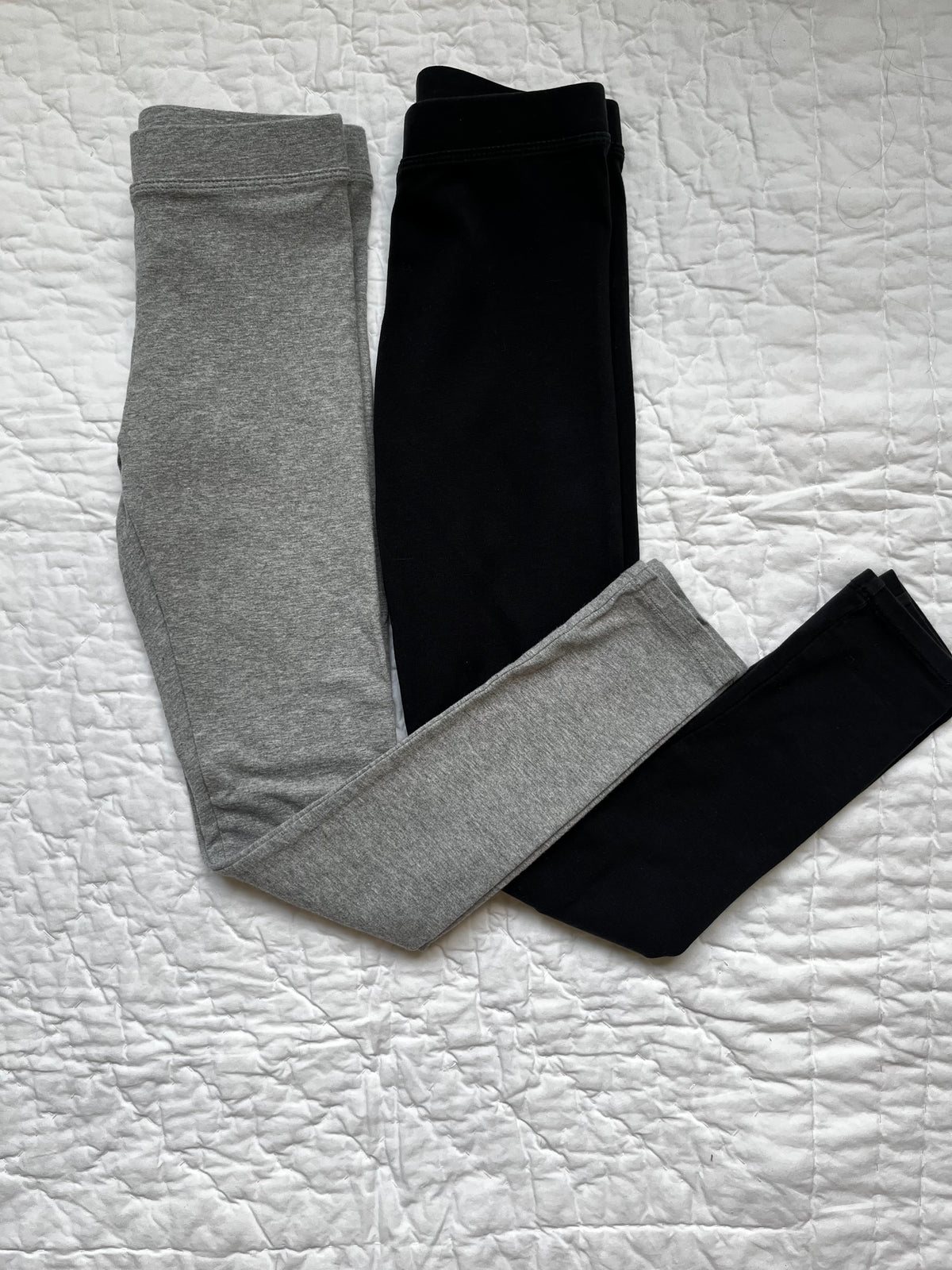 Seller #165 Girls Crewcuts 2 Pack Leggings- Black and Grey Size 10