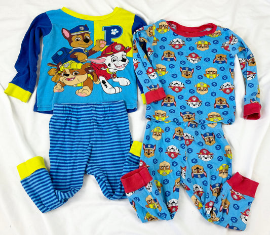 #14 2T paw patrol pair of PJ sets