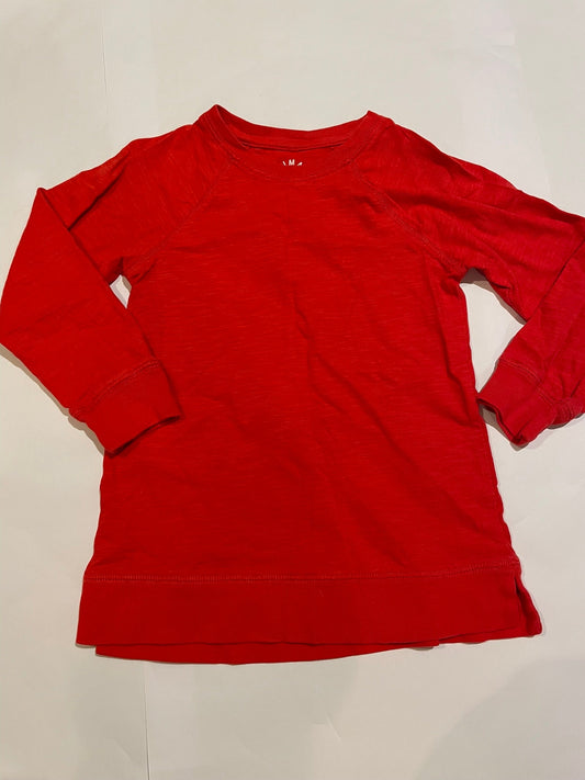 #126 Girls Primary Red Tunic Shirt EUC 4T (4-5)