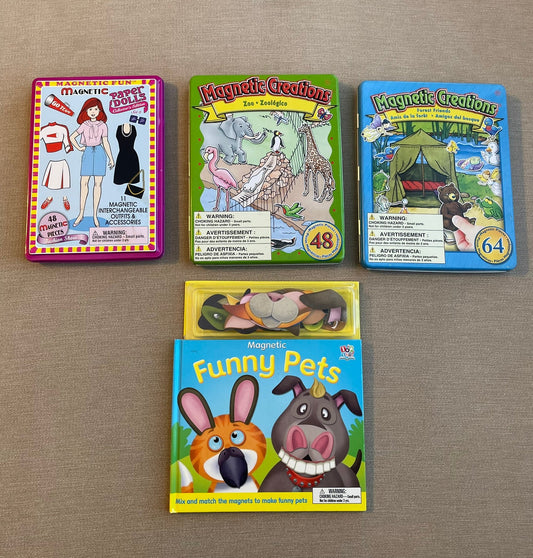 Seller #12 3 Magnetic Play Sets | 1 Funny Pets Magnetic Book