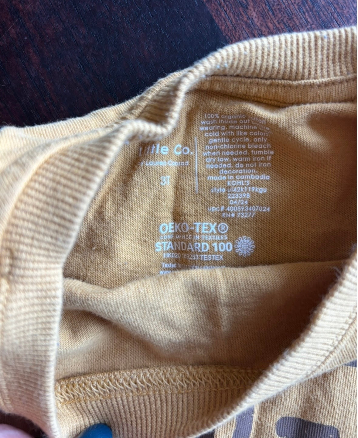 #44 Little Co. LS shirt size 3T
