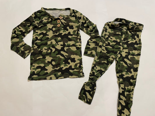 #126 Boys Posh Peanut 18-24m camo Jammies