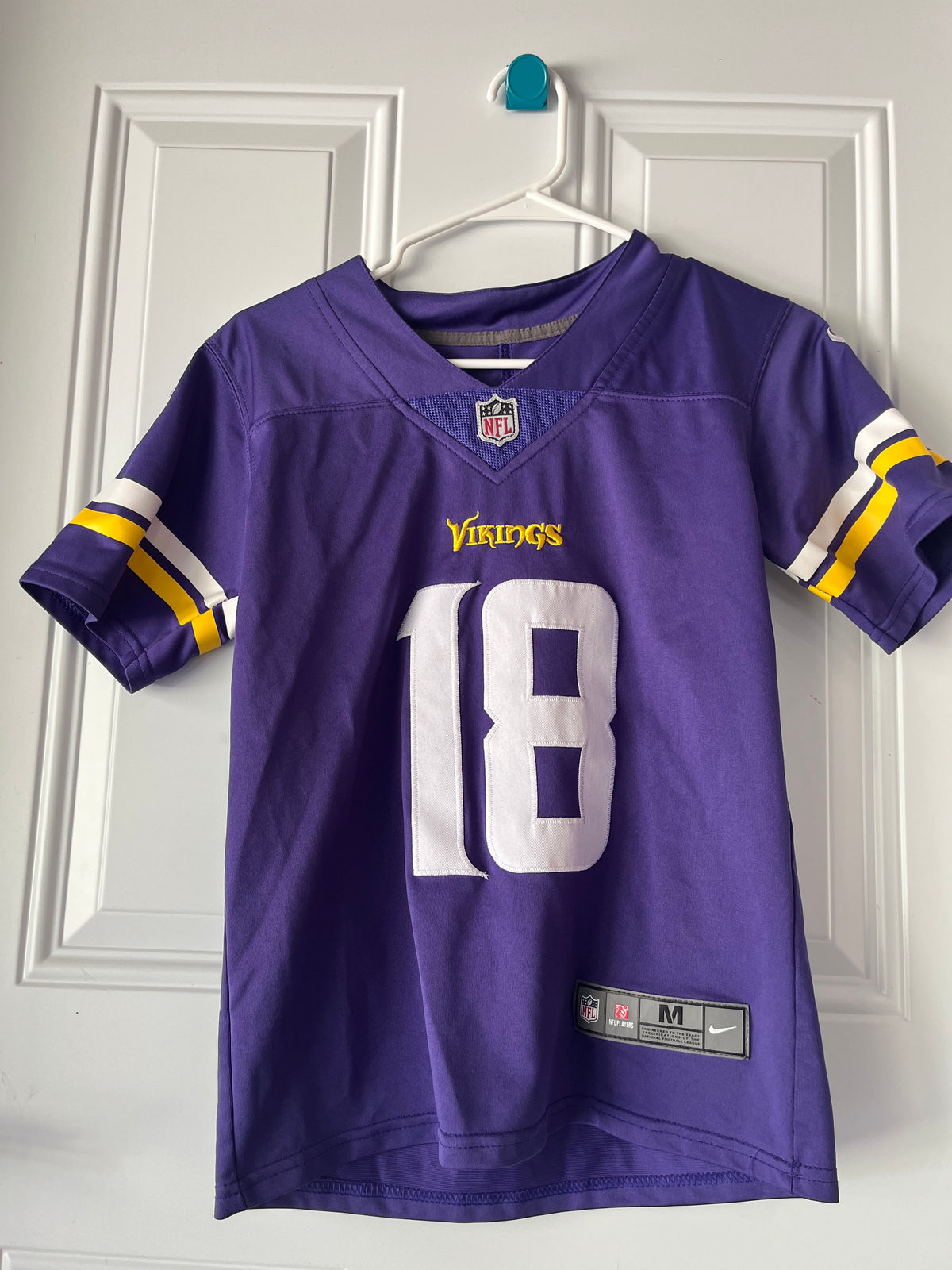 135 NFL Vikings Jefferson jersey, YM, LN NIKE