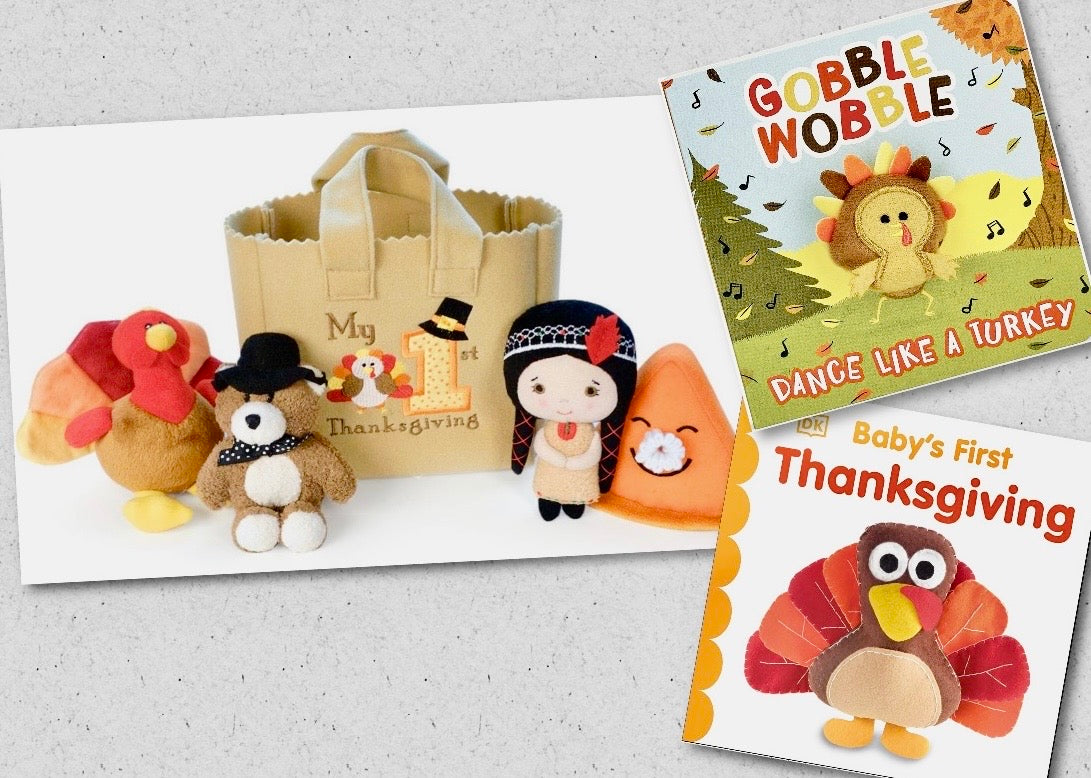 #132 - My First Thanksgiving Holiday Playset + 2 Thanksgiving Baby Books
