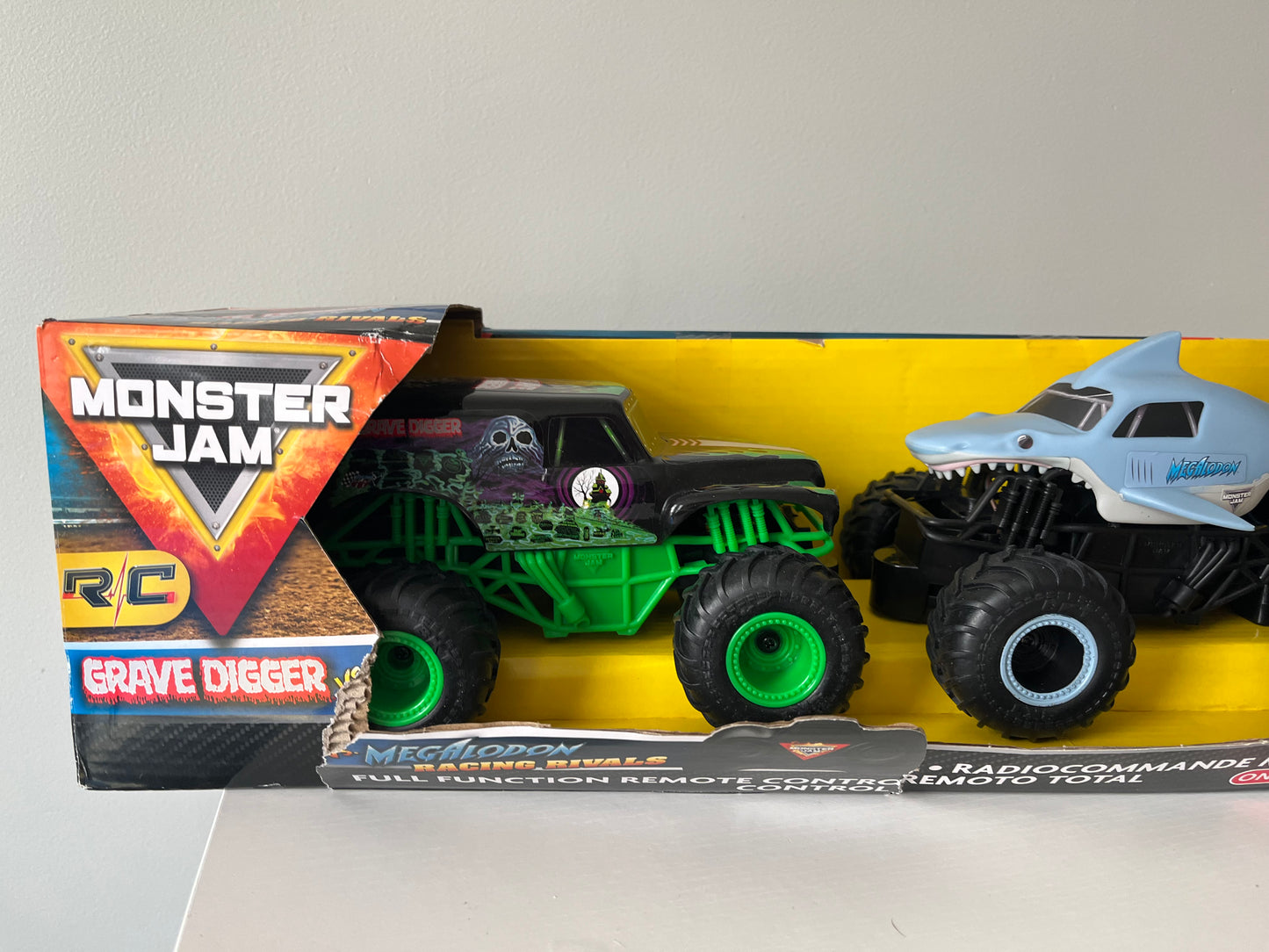 PPU 45241 (Evendale/Blue Ash) New in *damaged* Box  -  2 pack Monster Jam Remote Control Trucks