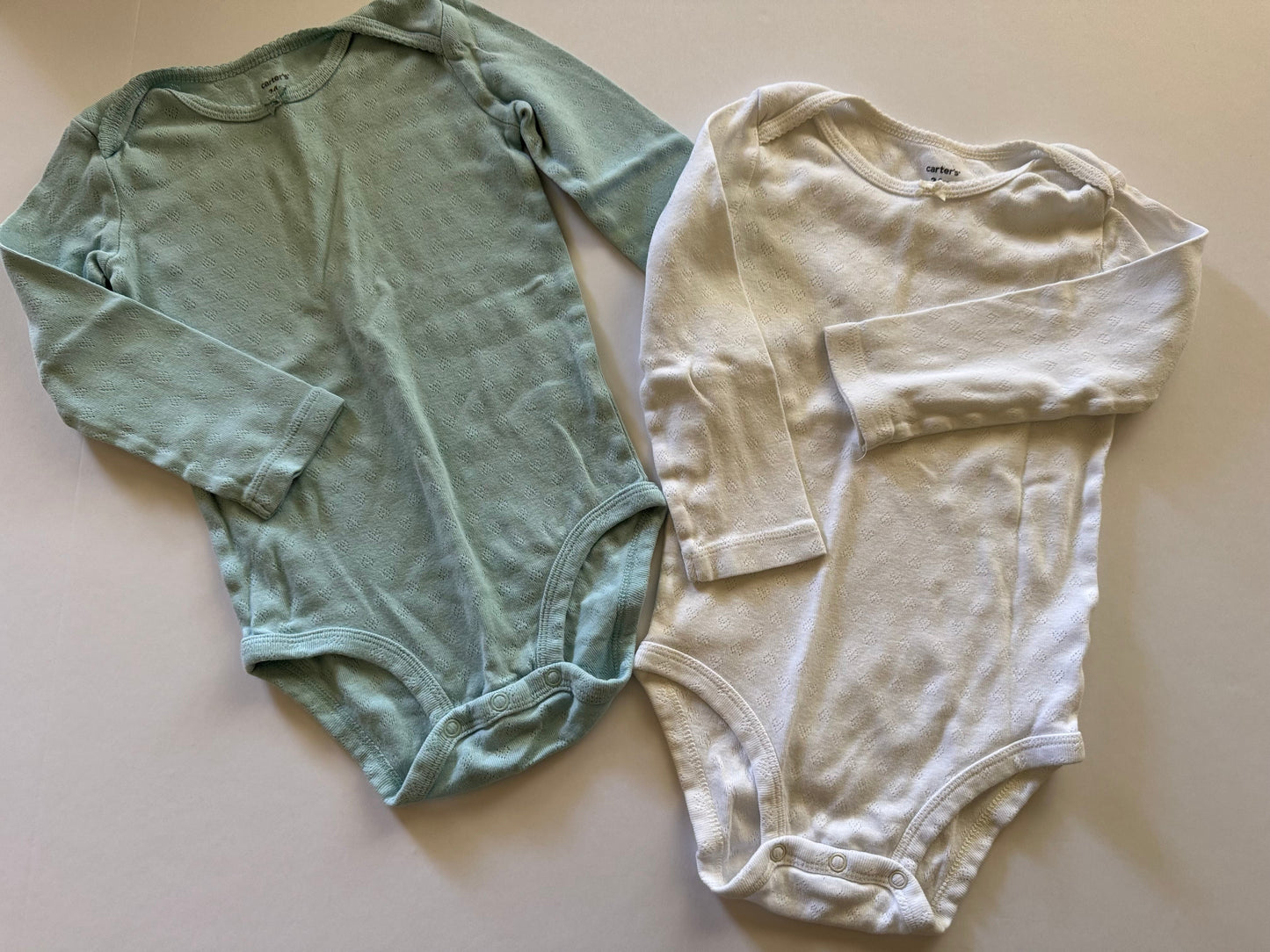 REDUCED #92 girls 24 month long sleeve onsie set of two