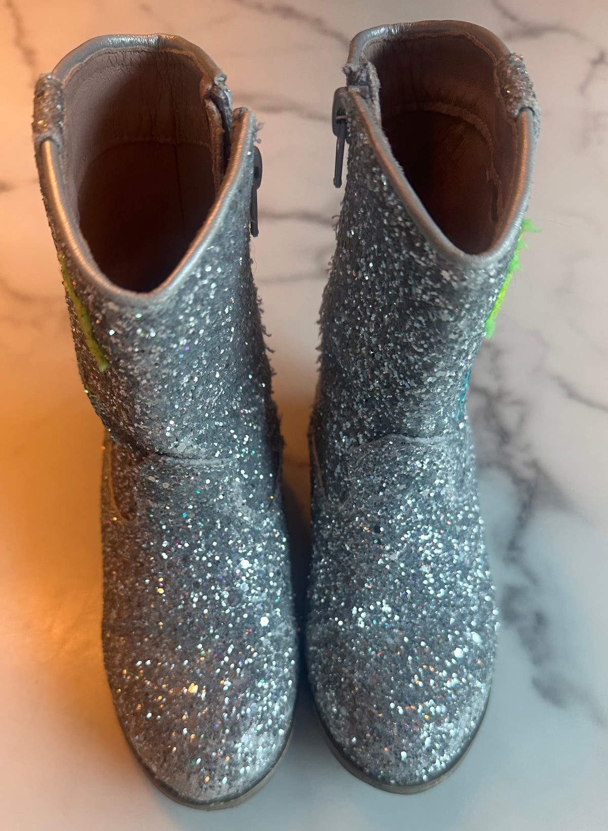 Seller #58 Lola & the Boys glitter cowboy boots size 31