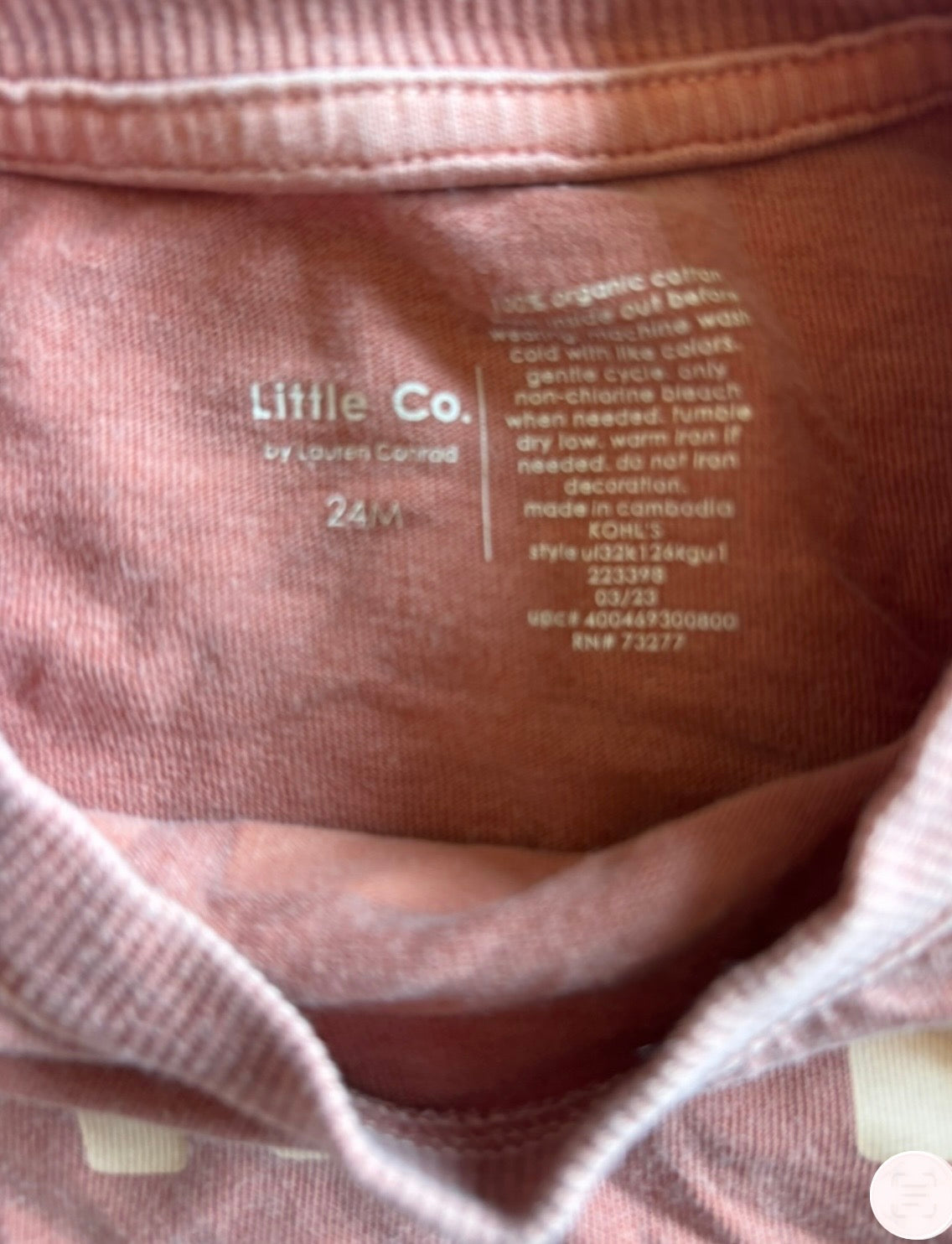 #44 Little Co. LS shirt bundle-size 24 months