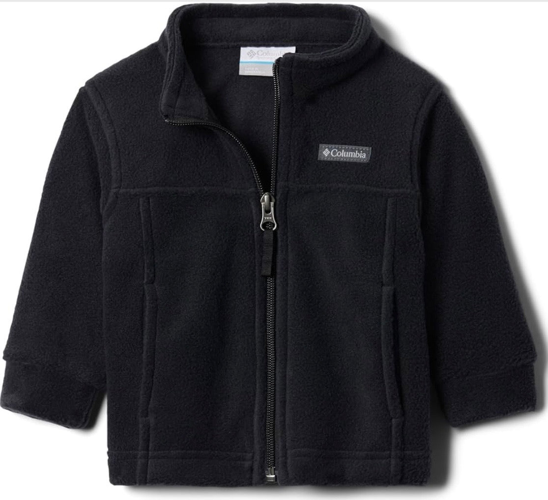 #132 - Columbia: Boy's Black Fleece Jacket - Size 6-12M