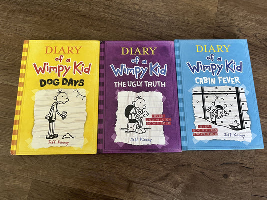 #124 Diary of a Wimpy Kid Books #4, 5 & 6