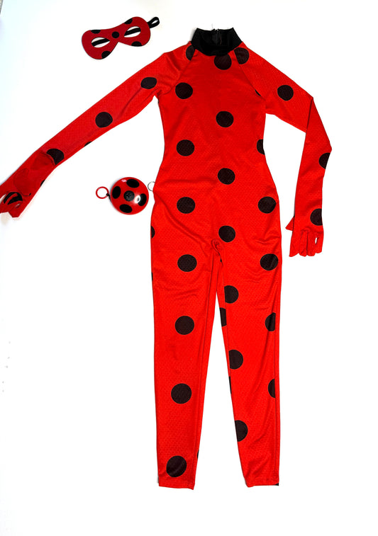Seller 89 Miraculous Ladybug Costume with mask and Yoyo Size Small EUC