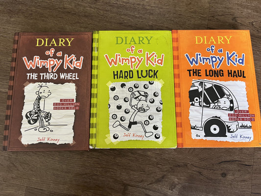 #124 Diary of a Wimpy Kid Books #7, 8 & 9
