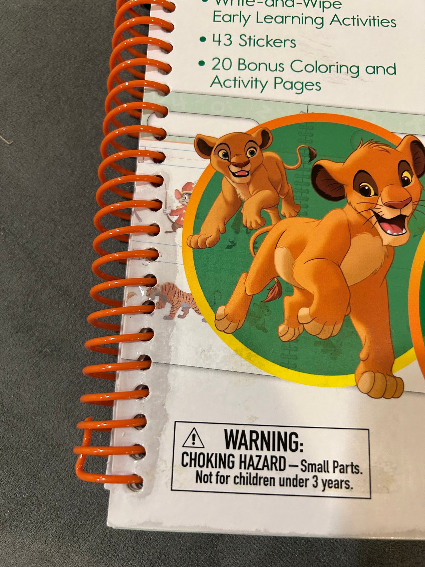 Seller 128 -  Disney Write & Wipe Learning Book *brand new*