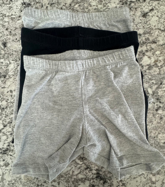 #107 Cat & Jack Biker Shorts 2T (set of 3)